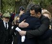 Răzvan Lucescu, îmbrățișat la înmormântarea lui Mircea Lucescu //  foto: Cristi Preda (GSP)