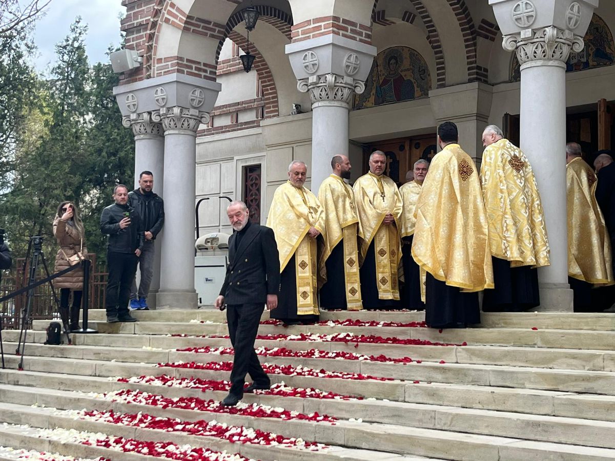 Mircea Lucescu - Cortegiu funerar + Slujbă biserică