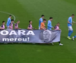 Corvinul Hunedoara, banner special pentru Mircea Lucescu // Captură FOTO: Prima Sport 1