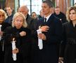 Răzvan Lucescu, Neli Lucescu, Ana-Maria Lucescu la slujba Înmormântării pentru Mircea Lucescu. Foto: Basilica.ro / Mircea Florescu