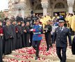 Imagini de la slujba de înmormântare a lui Mircea Lucescu