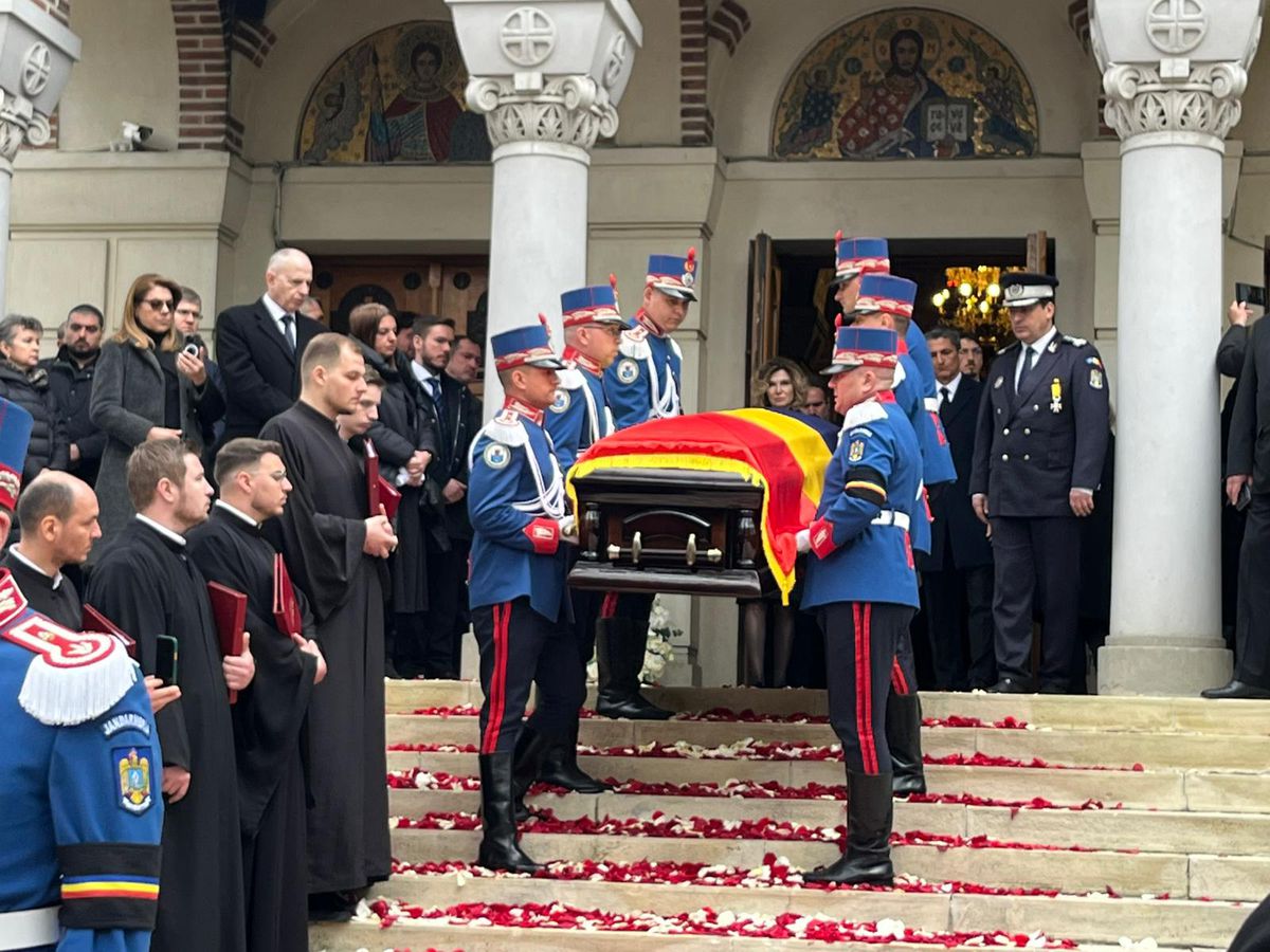 Mircea Lucescu - Cortegiu funerar + Slujbă biserică