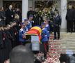 Răzvan Lucescu, Neli Lucescu, Ana-Maria Lucescu în cortegiul funerar al lui Mircea Lucescu // foto: Cristi Preda (GSP)