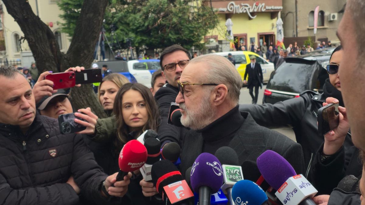 Gigi Becali, prezent la înmormântarea lui Mircea Lucescu