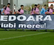 Corvinul Hunedoara, banner special pentru Mircea Lucescu // Captură FOTO: Prima Sport 1