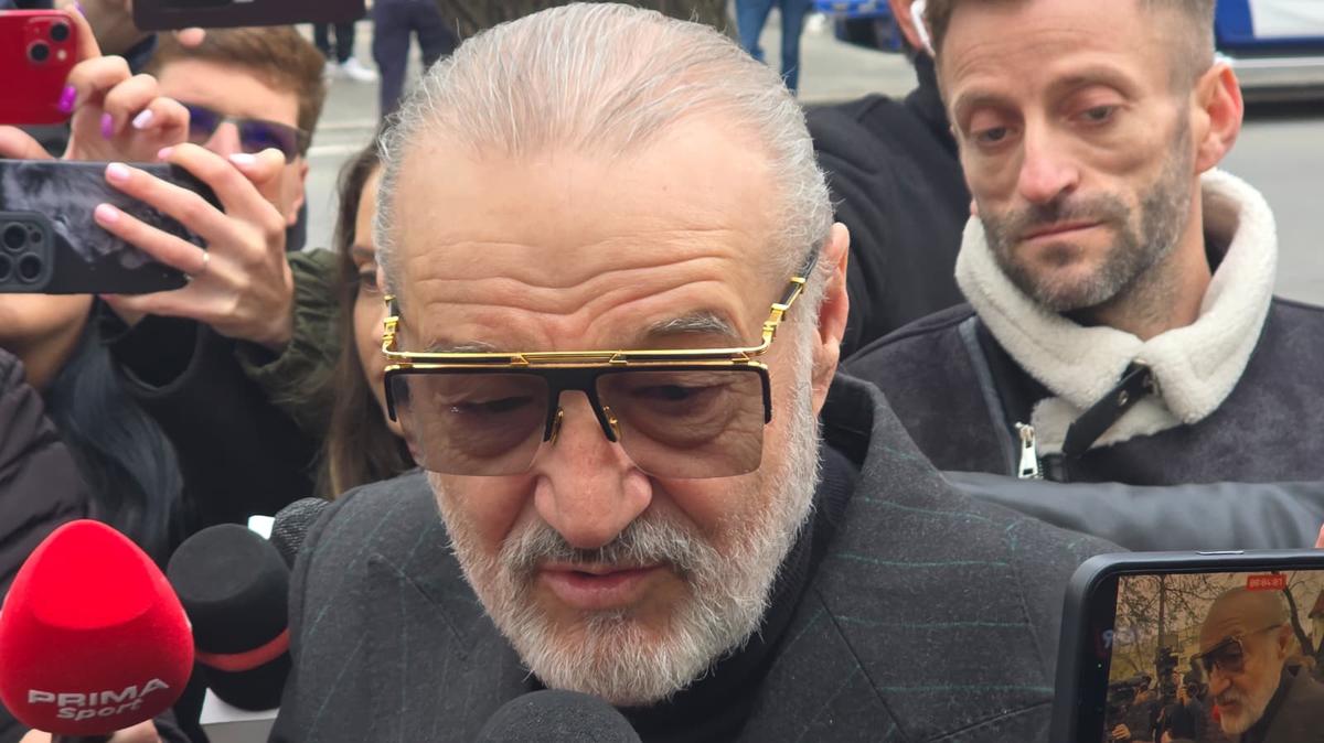 Gigi Becali, prezent la înmormântarea lui Mircea Lucescu