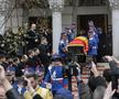 Răzvan Lucescu, Ana-Maria Lucescu în cortegiul funerar al lui Mircea Lucescu // foto: Cristi Preda (GSP)