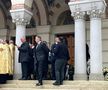 Ionuț Lupescu la slujba de înmormântare a lui Mircea Lucescu