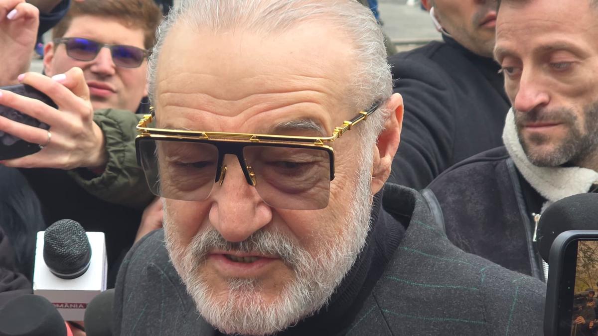 Gigi Becali, prezent la înmormântarea lui Mircea Lucescu