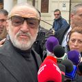 Gigi Becali, la Slujba de înmormântare a lui Mircea Lucescu / FOTO: GSP.ro