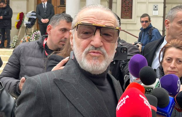 Gigi Becali, la înmormântarea lui Mircea Lucescu: „Am rămas mască, o să-i spun doar atât lui Răzvan”