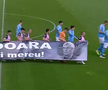 Corvinul Hunedoara, banner special pentru Mircea Lucescu // Captură FOTO: Prima Sport 1