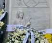 Ce scrie pe cavoul lui Mircea Lucescu, înmormântat la Cimitirul Bellu