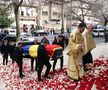 Răzvan Lucescu și soția sa Ana-Maria în cortegiul funerar al lui Mircea Lucescu // foto: Dumitru Angelescu (Libertatea)