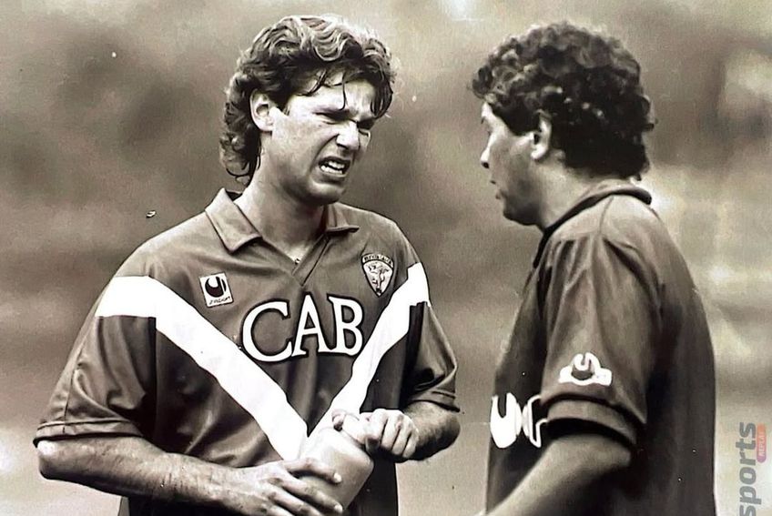 Florin Răducioiu și Mircea Lucescu, în perioada Brescia // FOTO: Instagram