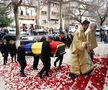 Răzvan Lucescu și soția sa Ana-Maria în cortegiul funerar al lui Mircea Lucescu // foto: Dumitru Angelescu (Libertatea)