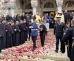 Imagini de la slujba de înmormântare a lui Mircea Lucescu