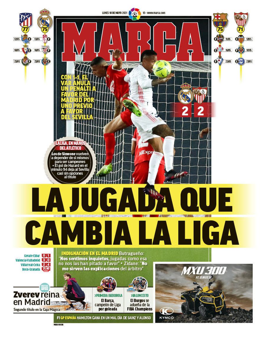 Pagina 1 Marca Scandal uriaș în Spania » Zidane atacă arbitrul pentru marea controversă: „Sunt furios! A fluierat contra noastră!”