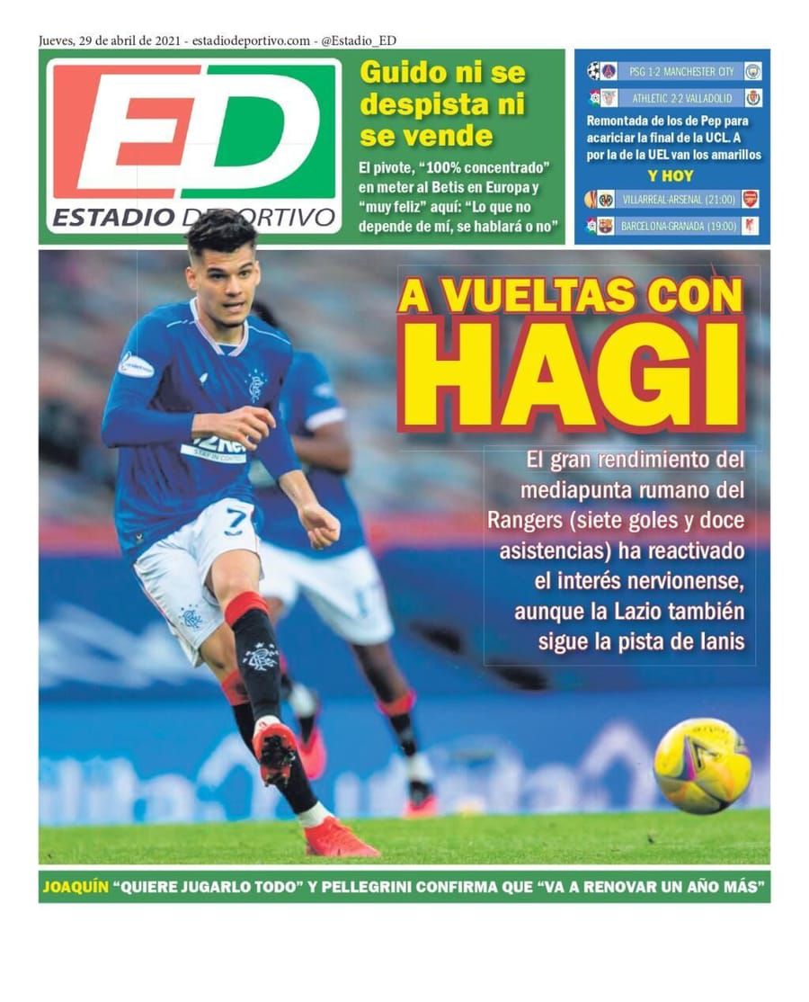 Pagina 1 a Estadio Deportivo Prețul lui Ianis