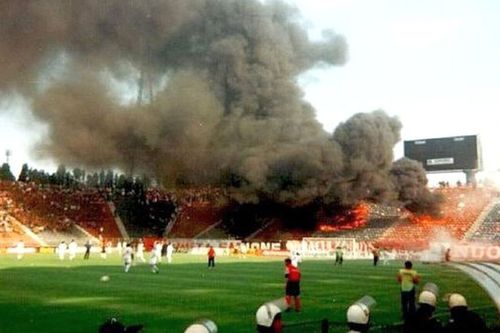 Pe 10 mai 1997, dinamoviștii au dat foc peluzei din Ghencea