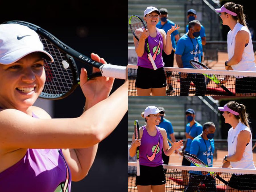 Simona Halep, numai zâmbete, FOTO: facebook.com/simonahalep Simona Halep, numai zâmbete! Cu ce jucătoare s-a antrenat la Roma: „E mereu distractiv”
