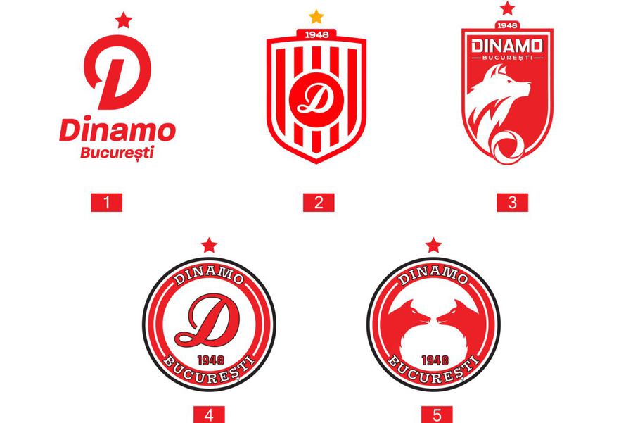 Acuză conducerea lui Dinamo, după ce i-au fost respinse siglele propuse: „Dacă exista Poliția Designului, ar fi amendat 3 dintre cele 5 variante alese!”