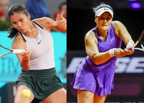 Emma Răducanu - Bianca Andreescu » Duel spectaculos în primul tur la Roma