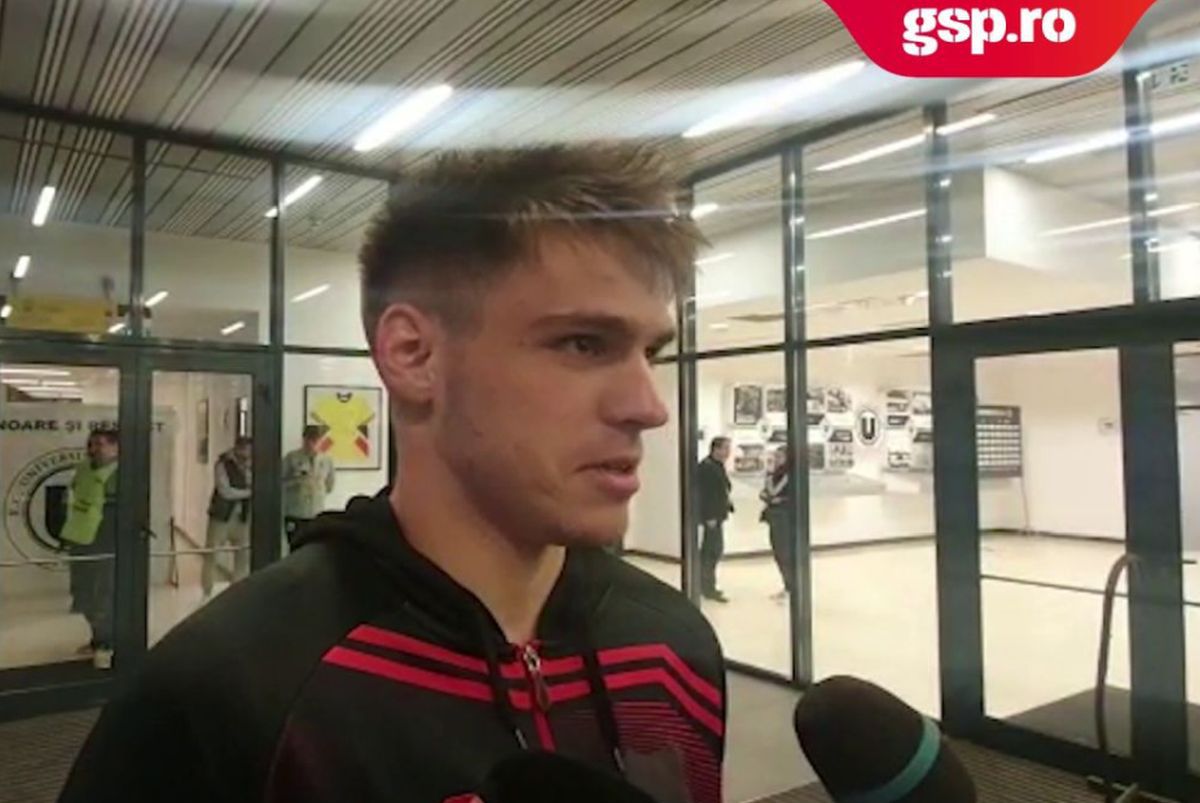 Autorul primului gol din U Cluj - Hermannstadt 1-2: „Asta a făcut diferența”