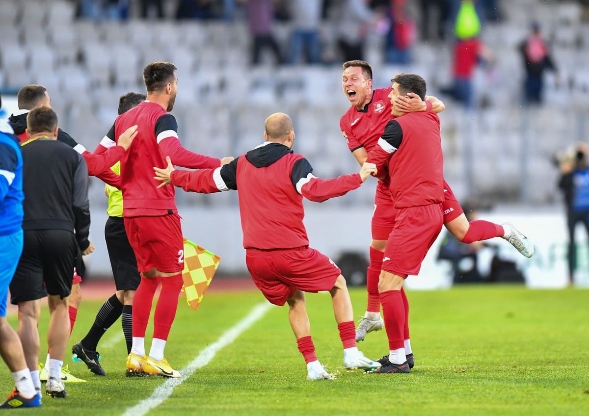 U Cluj - Hermannstadt, meci decisiv în play-off-ul din Liga 2 / FOTO: Raed Krishan