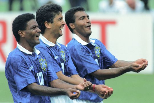 Mazinho, Bebeto și Romario (de la stânga la dreapta) la Campionatul Mondial din 1994 / foto: Imago Images