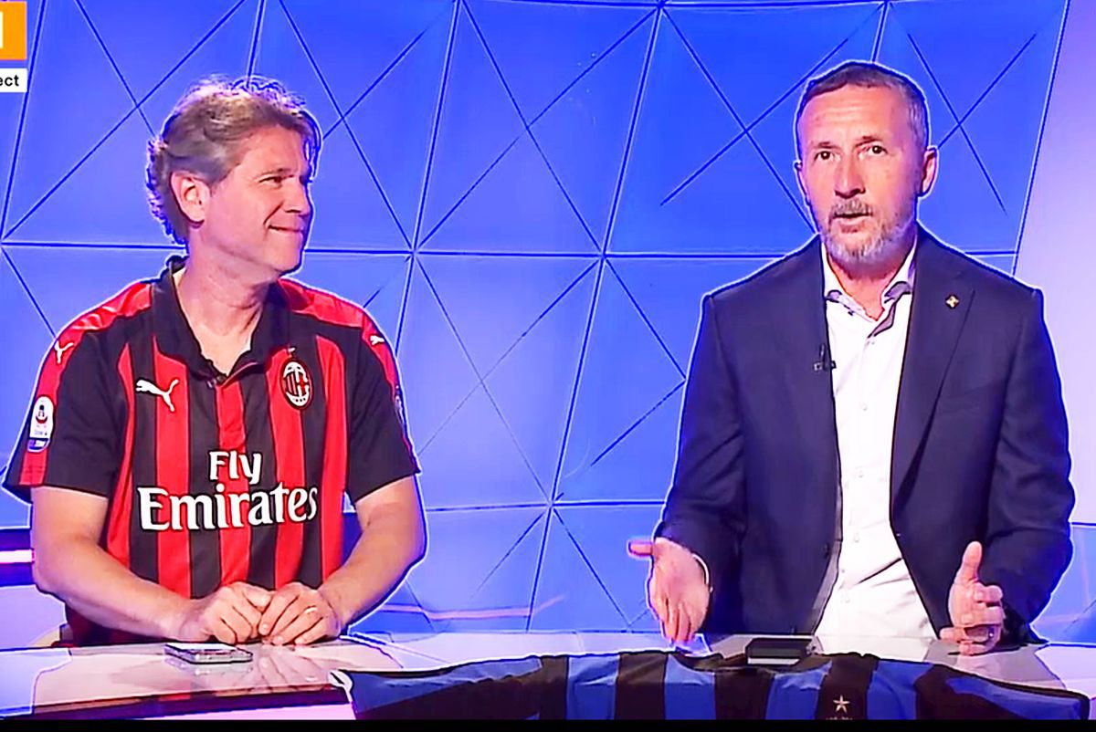 Florin Răducioiu și Mihai Stoica și-au ales favorita din AC Milan - Inter » Povești inedite în direct: „Ce «capace» mi-am luat de la tata...”