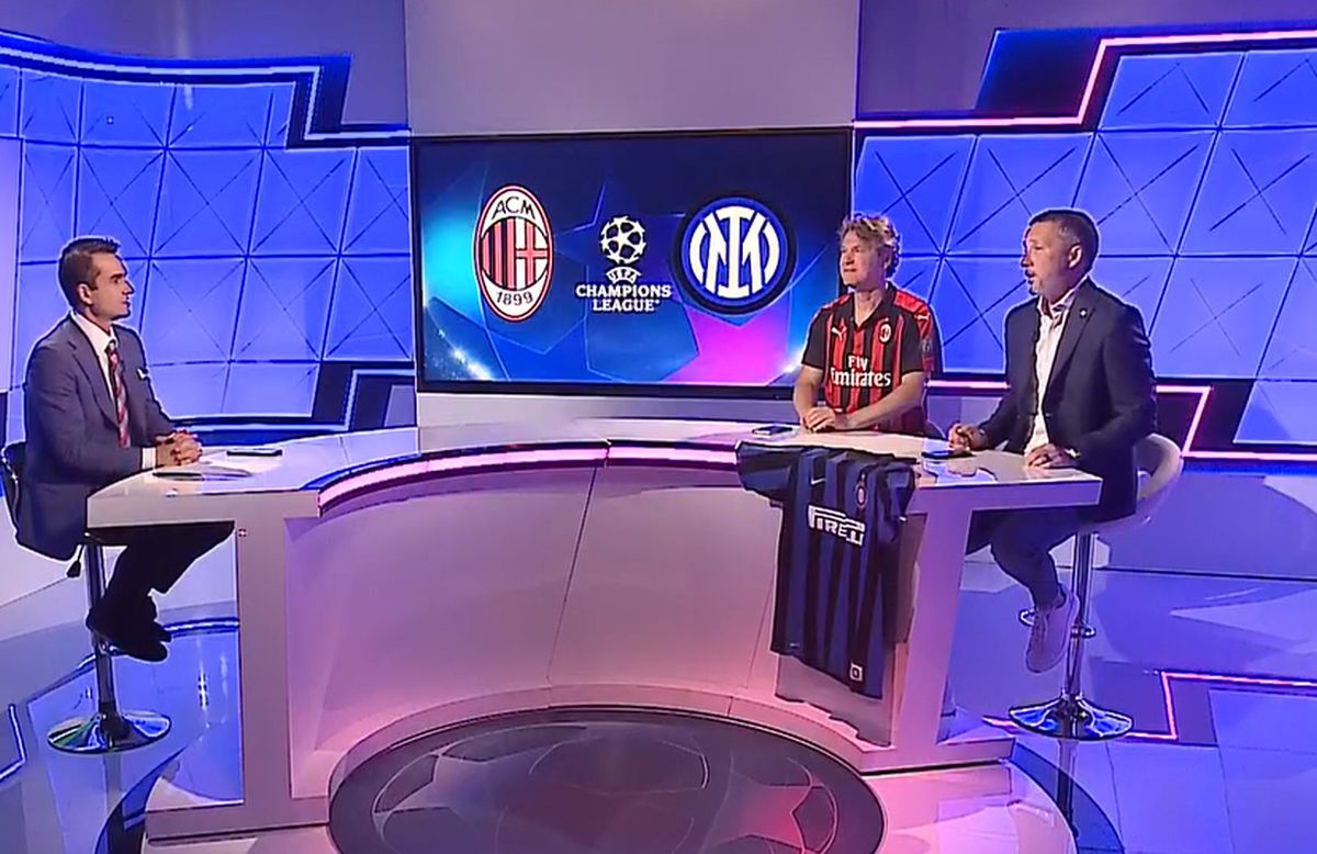 Florin Răducioiu și Mihai Stoica și-au ales favorita din AC Milan - Inter » Povești inedite în direct: „Ce «capace» mi-am luat de la tata...”
