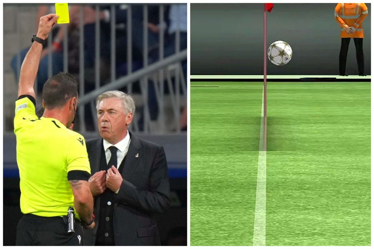 Imaginea pe care se bazează răbufnirea lui Ancelotti: „Nu o spun eu, o spune tehnologia!”