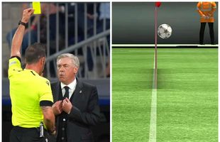 Imaginea pe care se bazează răbufnirea lui Ancelotti: „Nu o spun eu, o spune tehnologia!”
