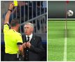 Ancelotti a reclamat că „albii” nu au primit aut la faza anterioară golului