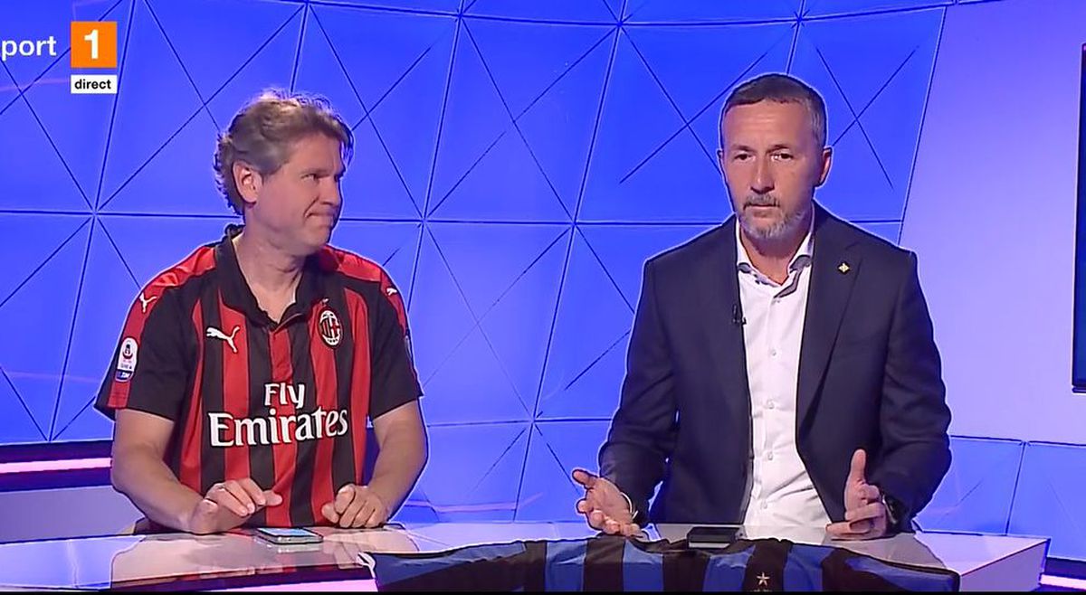 Florin Răducioiu și Mihai Stoica și-au ales favorita din AC Milan - Inter » Povești inedite în direct: „Ce «capace» mi-am luat de la tata...”