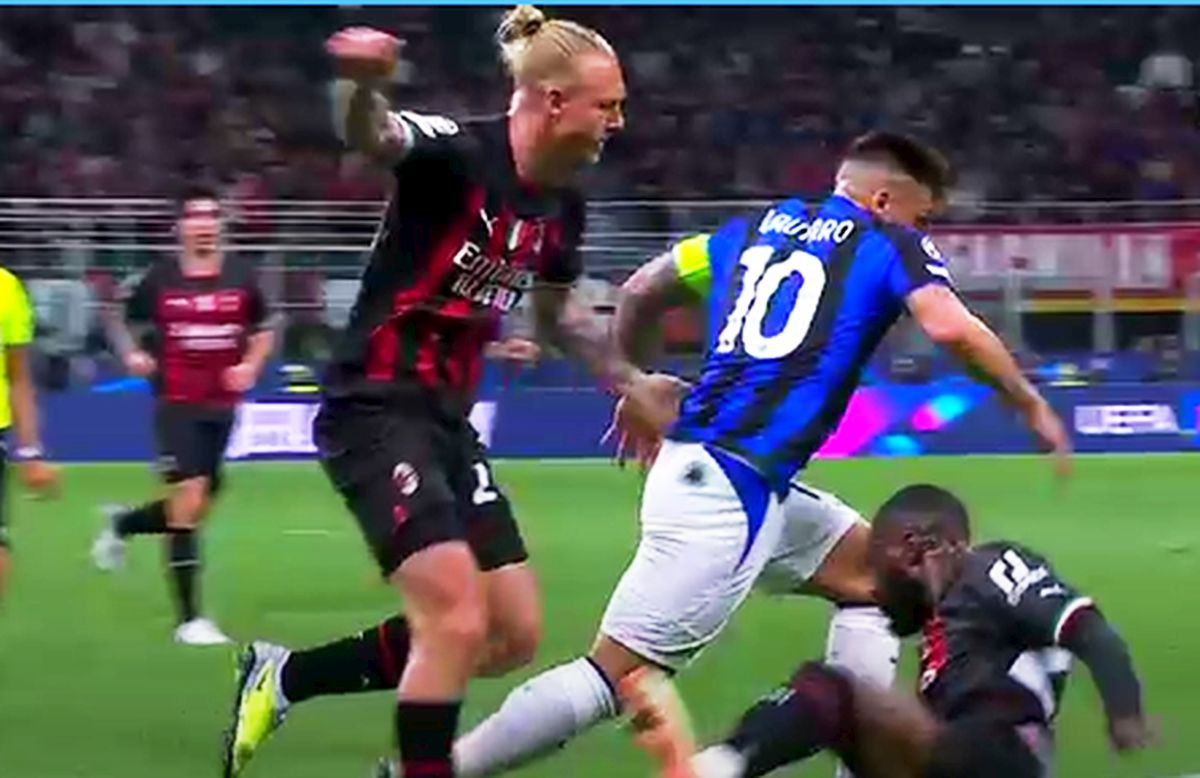 Penalty corectat de VAR în AC Milan - Inter
