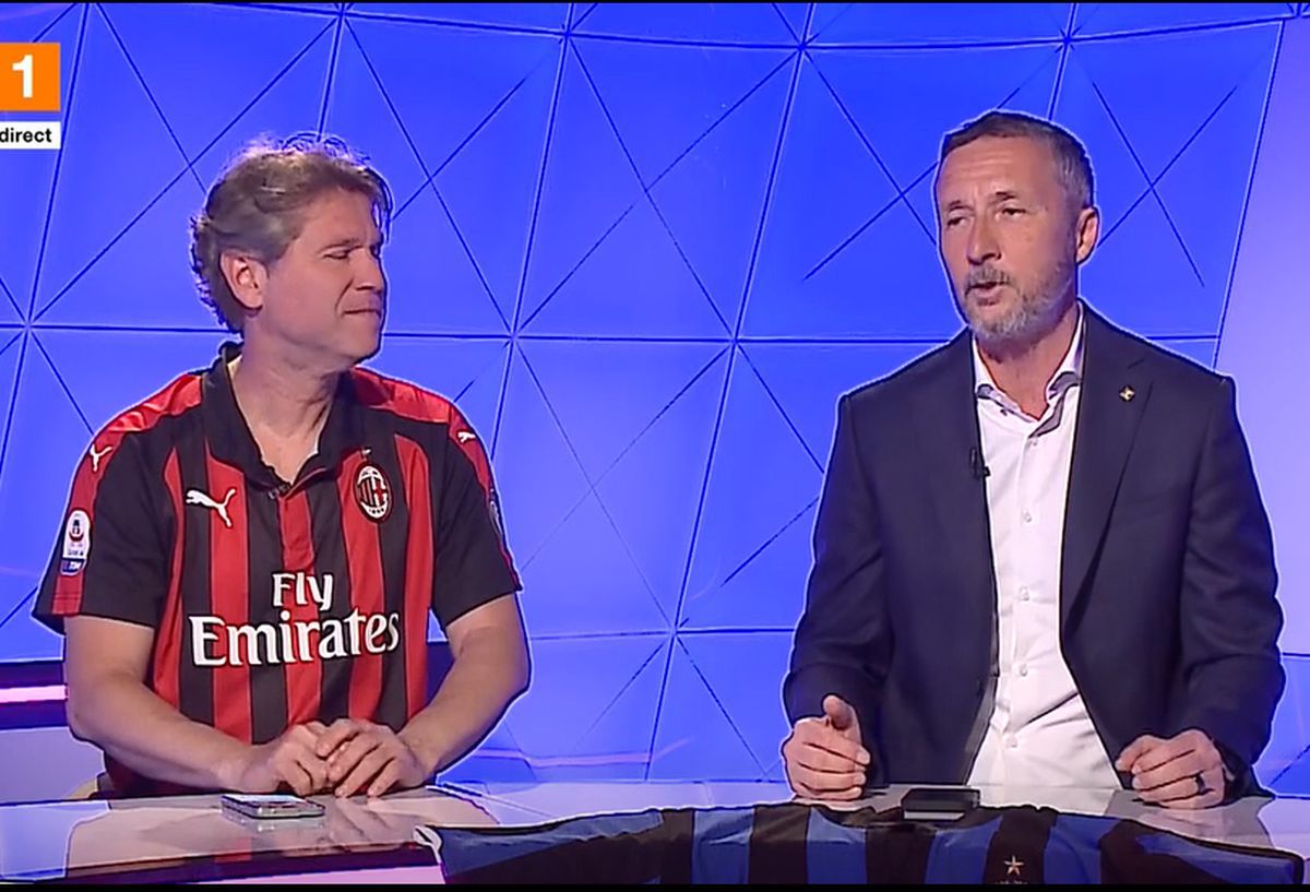 Cum au apărut Florin Răducioiu și Mihai Stoica înainte de AC Milan - Inter