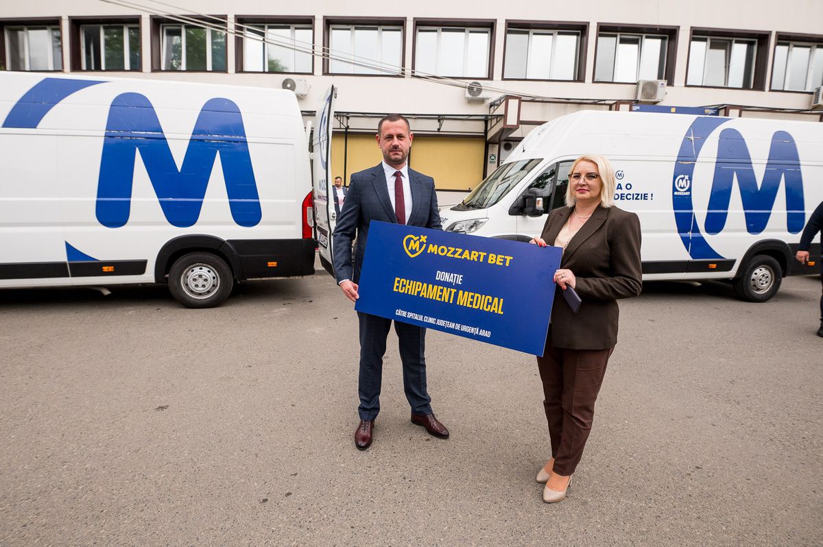 COMPANIA MOZZART BET PENSISTEMUL DE SĂNĂTATE AL ROMÂNIEI: O donație valoroasă a ajuns la spitalul din Arad