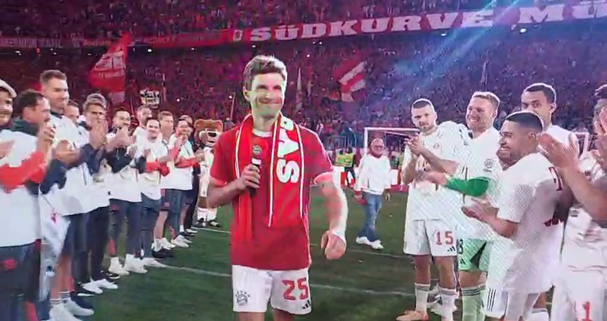 Thomas Muller, eroul sărbătorii celui de-al 34-lea titlu câștigat de Bayern