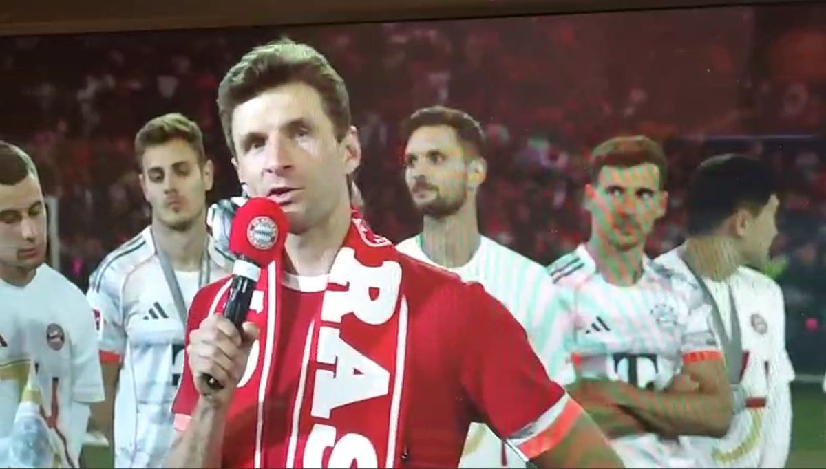 Thomas Muller, eroul sărbătorii celui de-al 34-lea titlu câștigat de Bayern