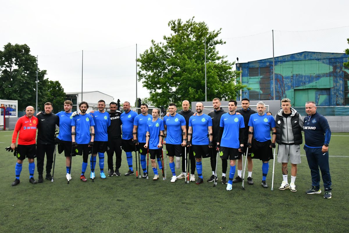 FCSB a înființat o nouă echipă pentru jucători cu membre amputate! GSP.RO a fost la primul antrenament: „FCSB e Steaua pentru noi!”