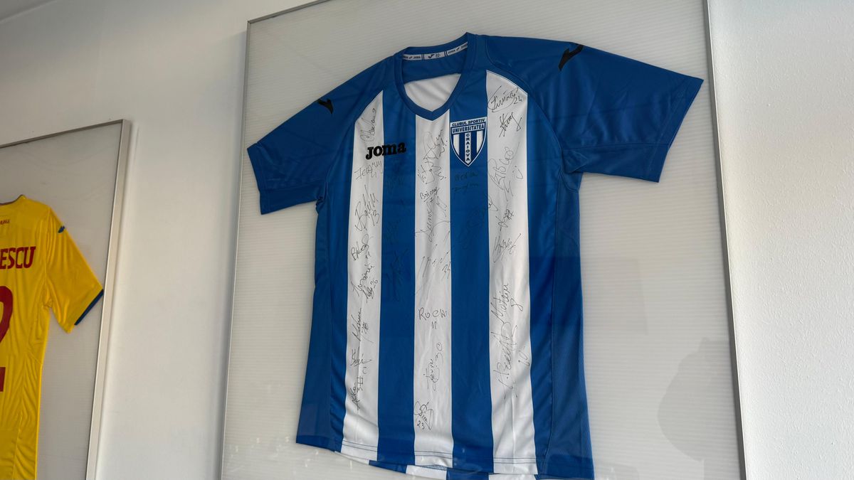 Cum arată loja pe care primarul Lia Olguța Vasilescu o are la stadionul din Craiova! Ce a agățat pe pereți