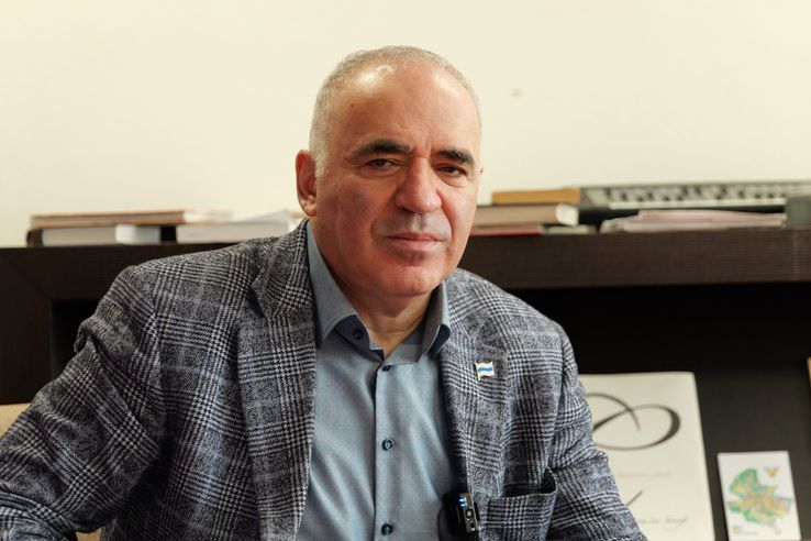 Garry Kasparov la Grand Hotel Bucharest, foto: Andrei Furnigă / Gazeta Sporturilor