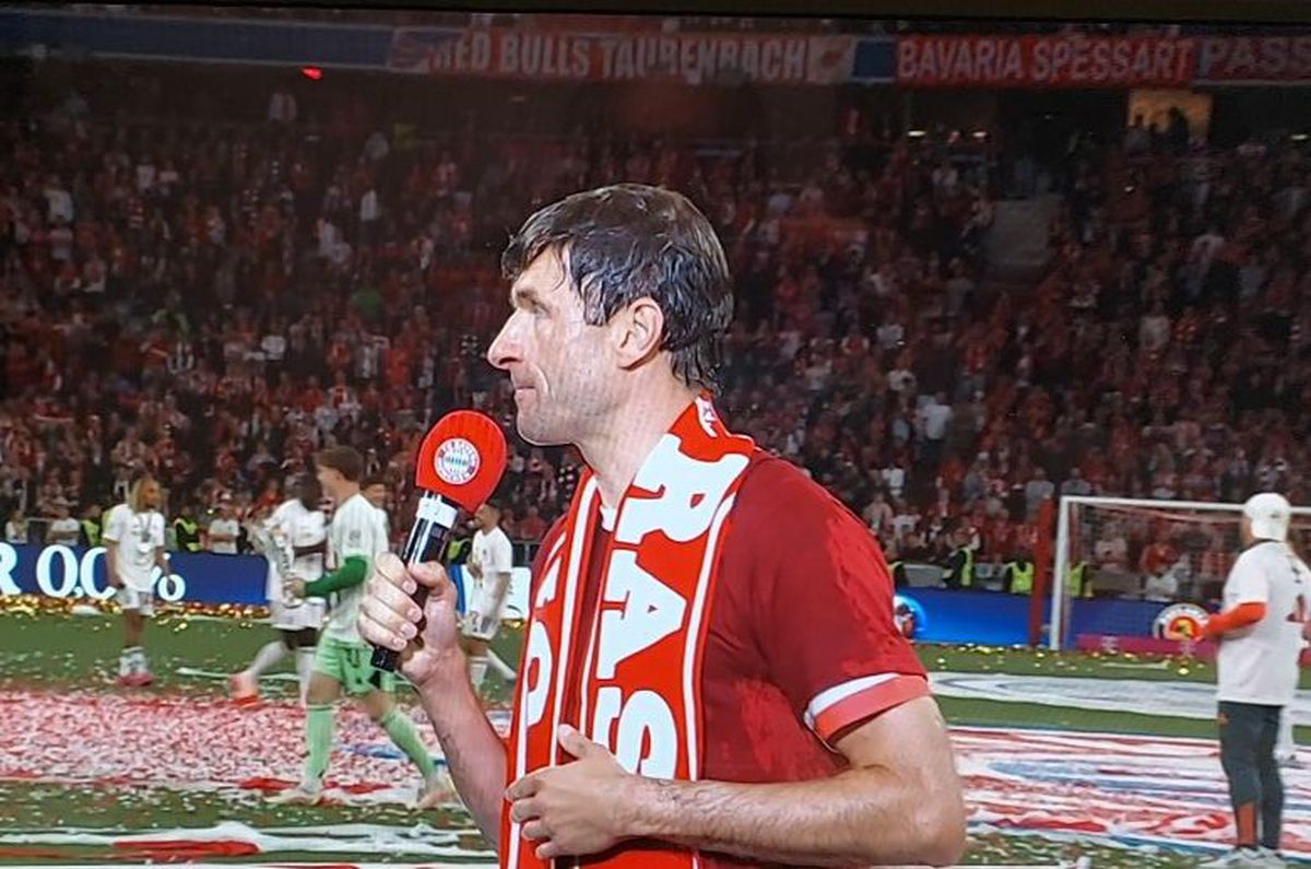 Thomas Muller, eroul sărbătorii celui de-al 34-lea titlu câștigat de Bayern