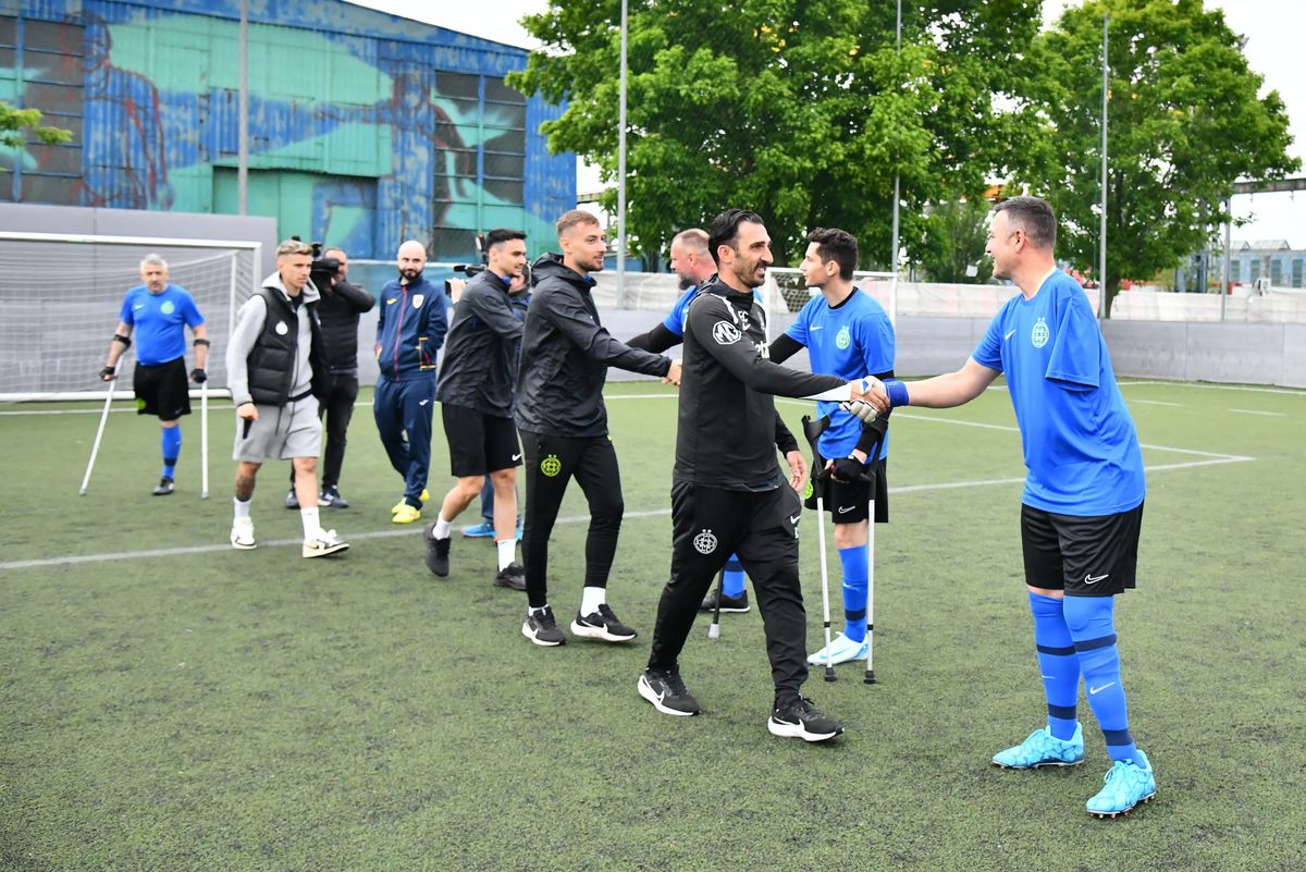FCSB a înființat o nouă echipă pentru jucători cu membre amputate! GSP.RO a fost la primul antrenament: „FCSB e Steaua pentru noi!”