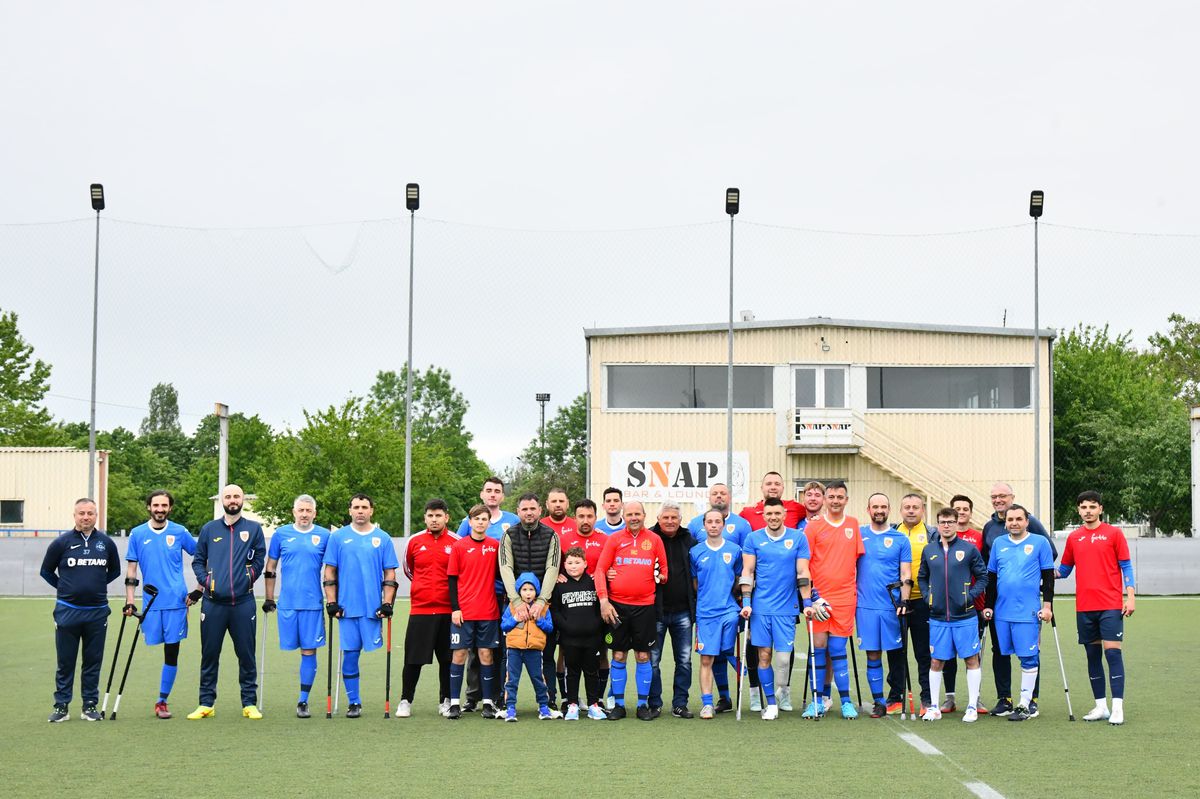 FCSB a înființat o nouă echipă pentru jucători cu membre amputate! GSP.RO a fost la primul antrenament: „FCSB e Steaua pentru noi!”