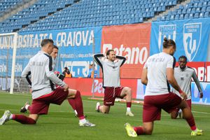 Universitatea Craiova - CFR Cluj, bătălie pentru locul 2 în play-off-ul Superligii » Echipele de start: Dan Petrescu menajează aproape jumătate de echipă