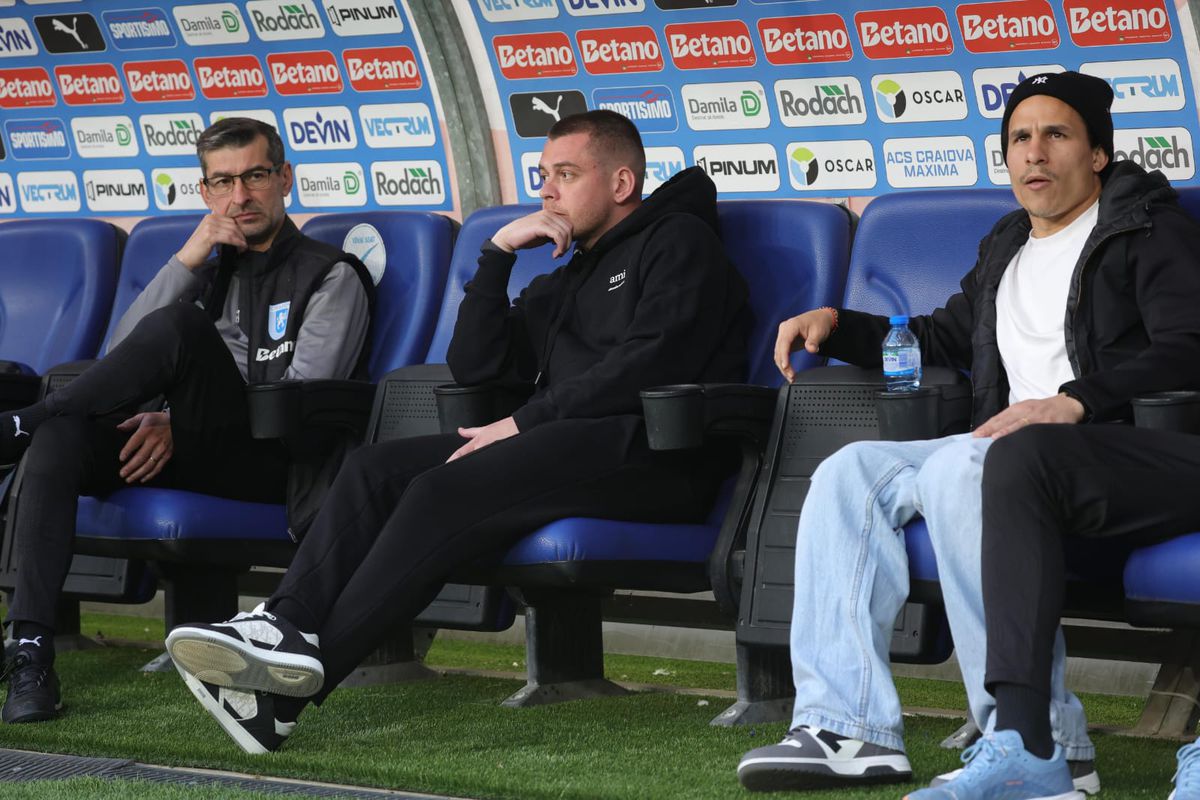 Universitatea Craiova - CFR Cluj // Luis Paradela, Alex Cicâldău și Alexandru Ișfan, înainte de partidă