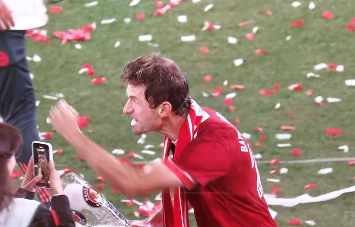 Thomas Muller, eroul sărbătorii celui de-al 34-lea titlu câștigat de Bayern